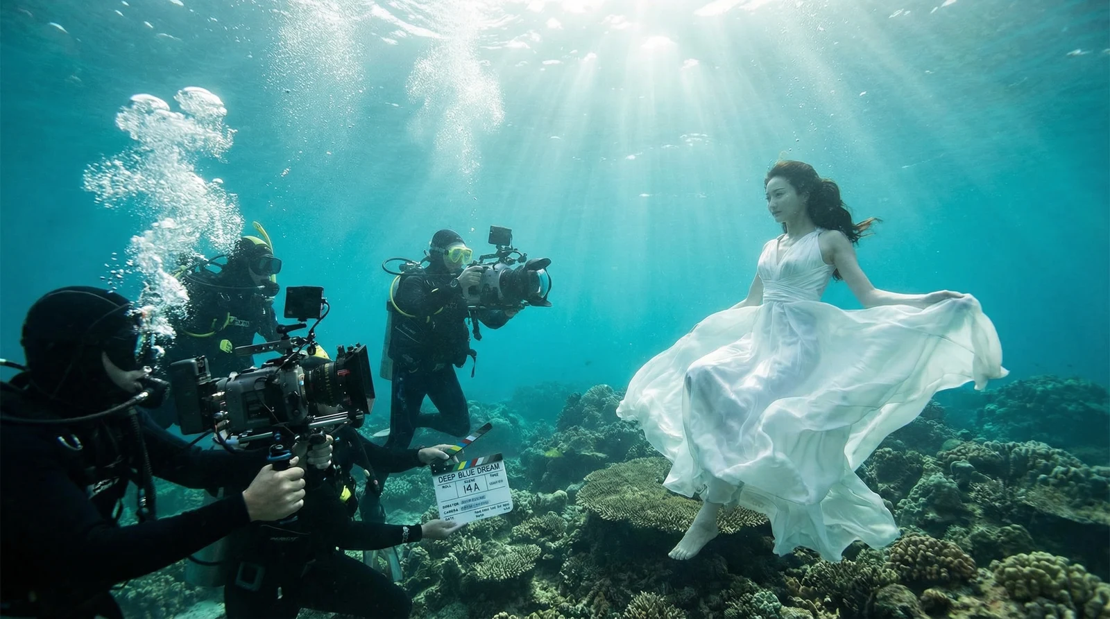 香蕉视频萝莉岛栏目水下拍摄现场花絮