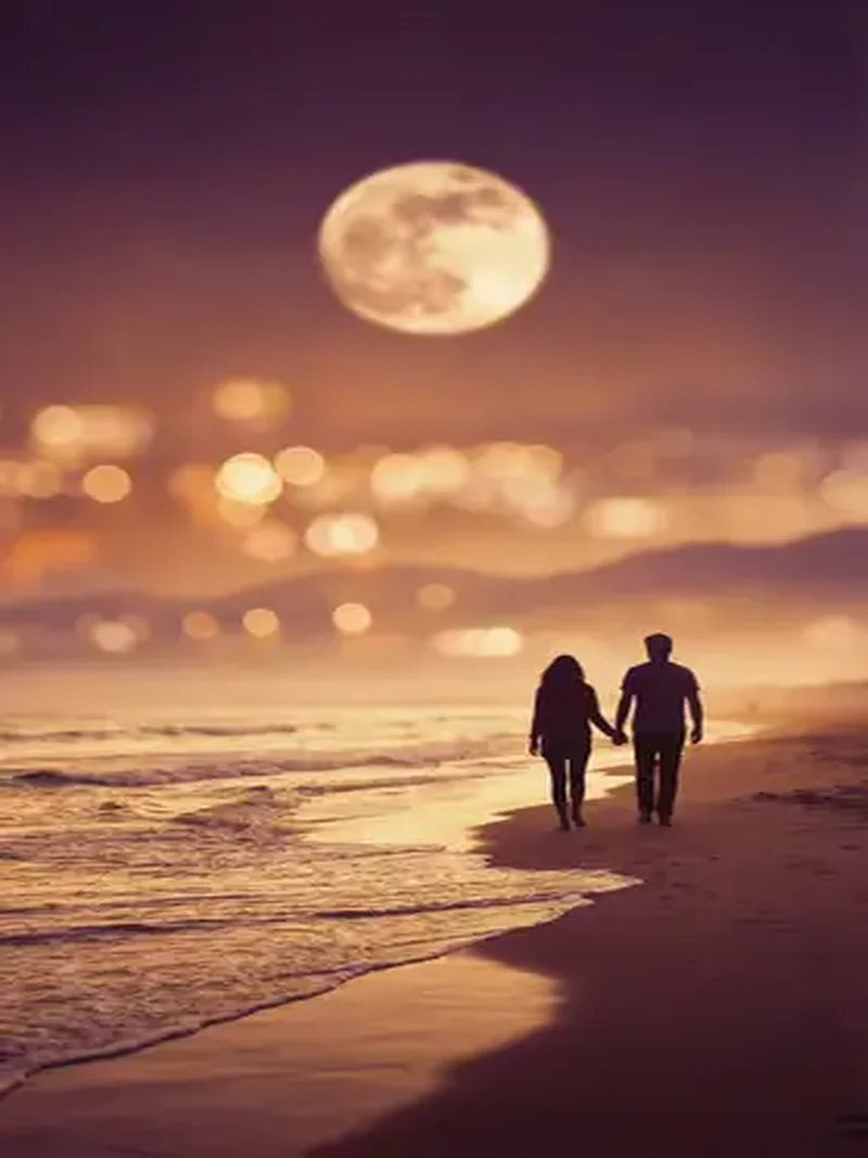 月光海岸浪漫爱情电影海报